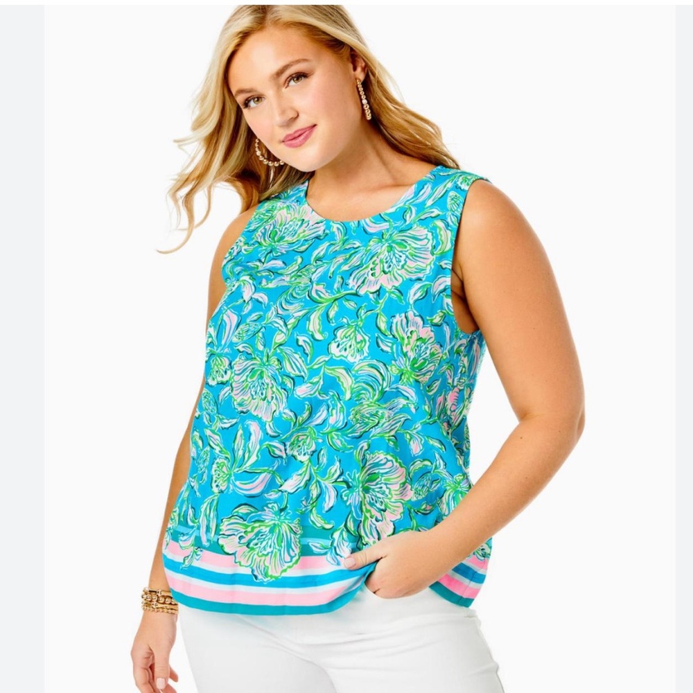 Lilly Pulitzer Tank- Cumulus Blue
